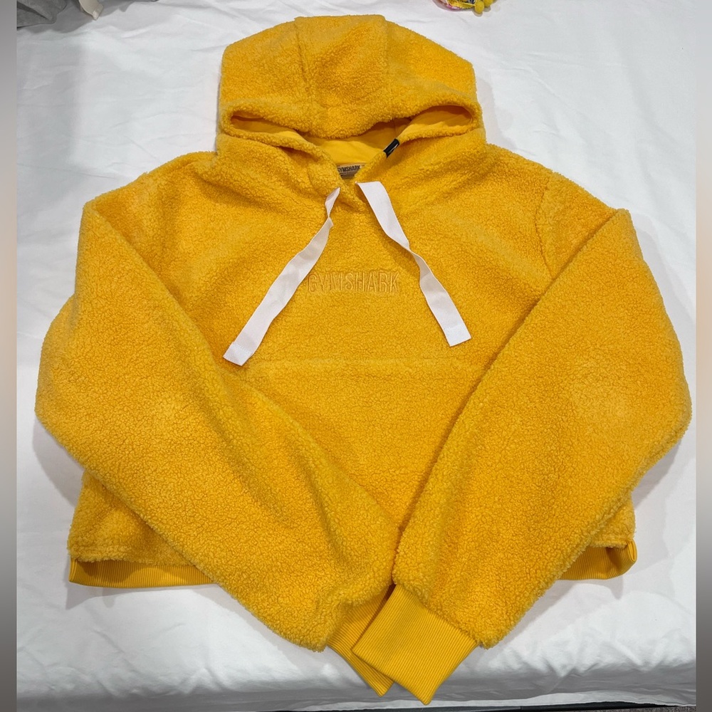 Gymshark Borg Pullover Citrus Yellow Size Medium